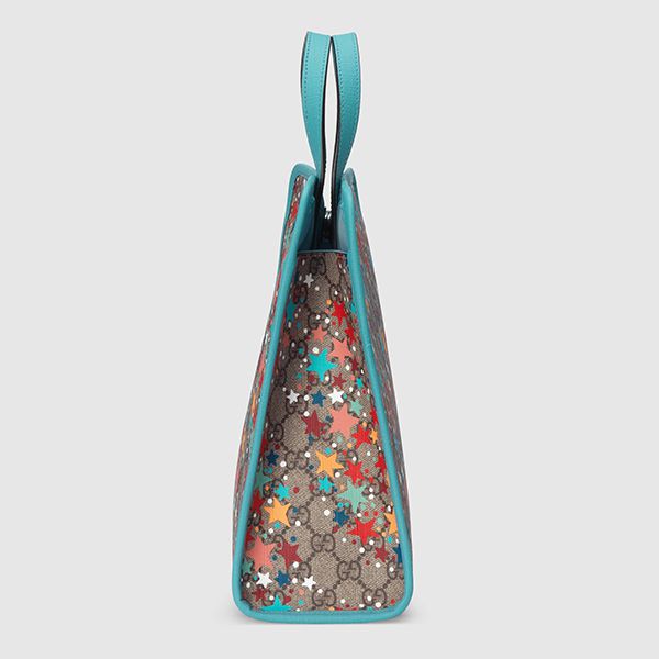 【グッチ】〔チルドレンズ〕GG スター プリント トートバッグ偽物 605614 2R6BN 8581